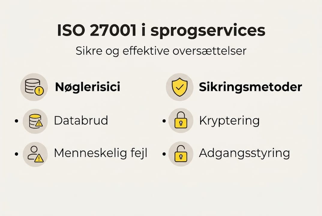 Grafisk oversigt: De vigtigste elementer i ISO 27001-efterlevelse