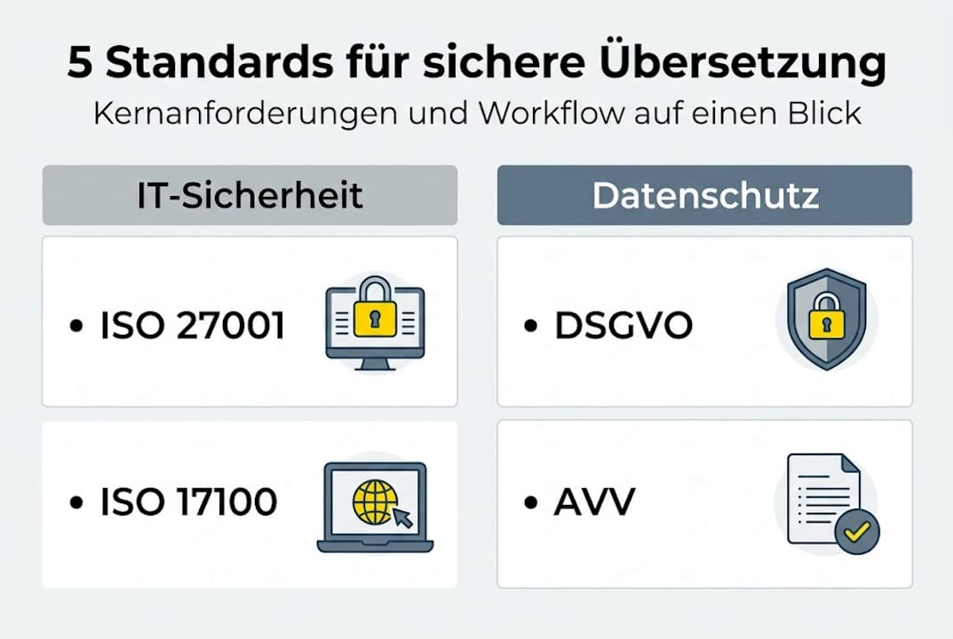 Übersicht: ISO-Normen im Übersetzungsprozess – Alles Wichtige auf einen Blick
