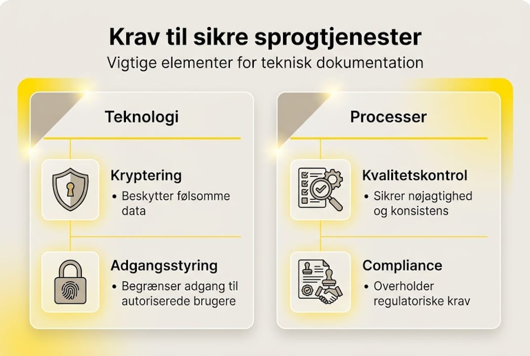 Oversigt: Hvad kræver det at sikre sprogtjenester?
