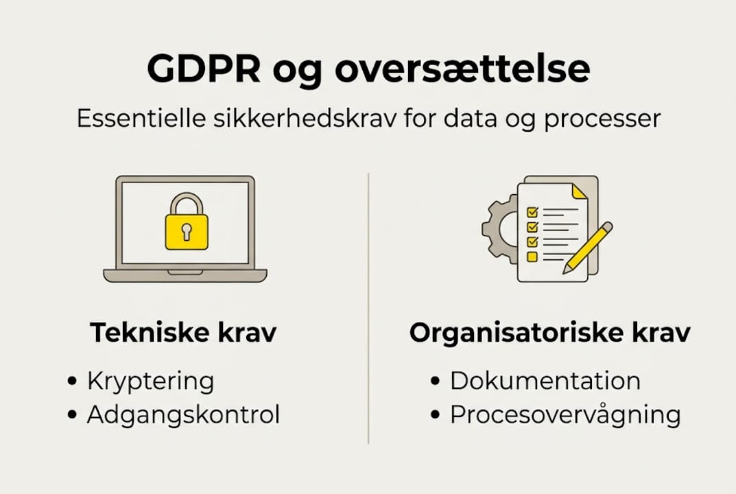 Overblik: Sådan lever du op til GDPR-krav, når du arbejder med oversættelse