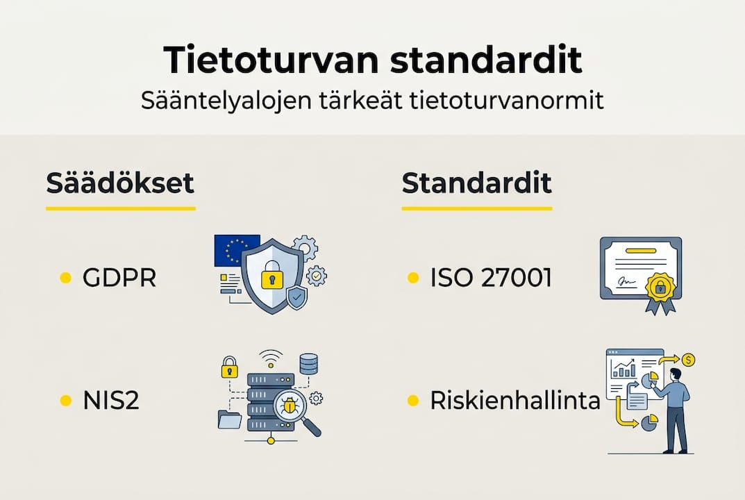 Infograafi: Käännösalan tietoturvakäytännöt ja -vaatimukset