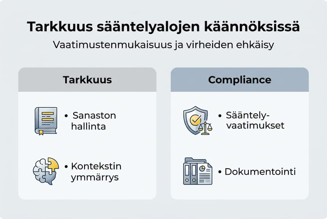 Infografiikka: Käännösprosessin laatu ja vaatimustenmukaisuus