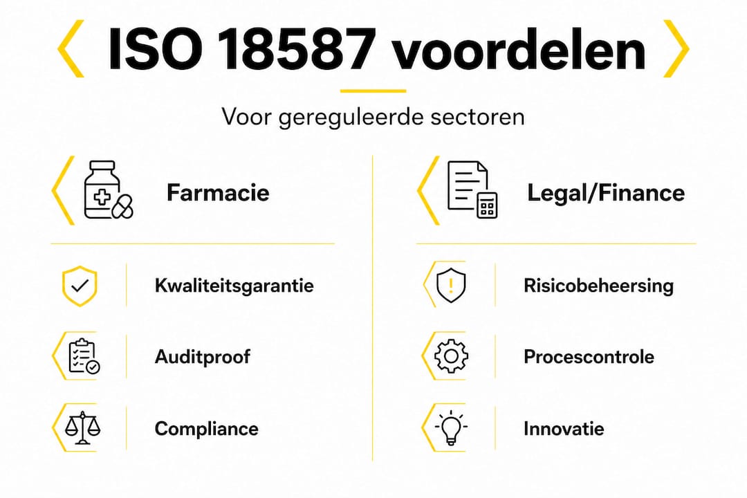 Infographic: de voordelen van ISO 18587 per branche