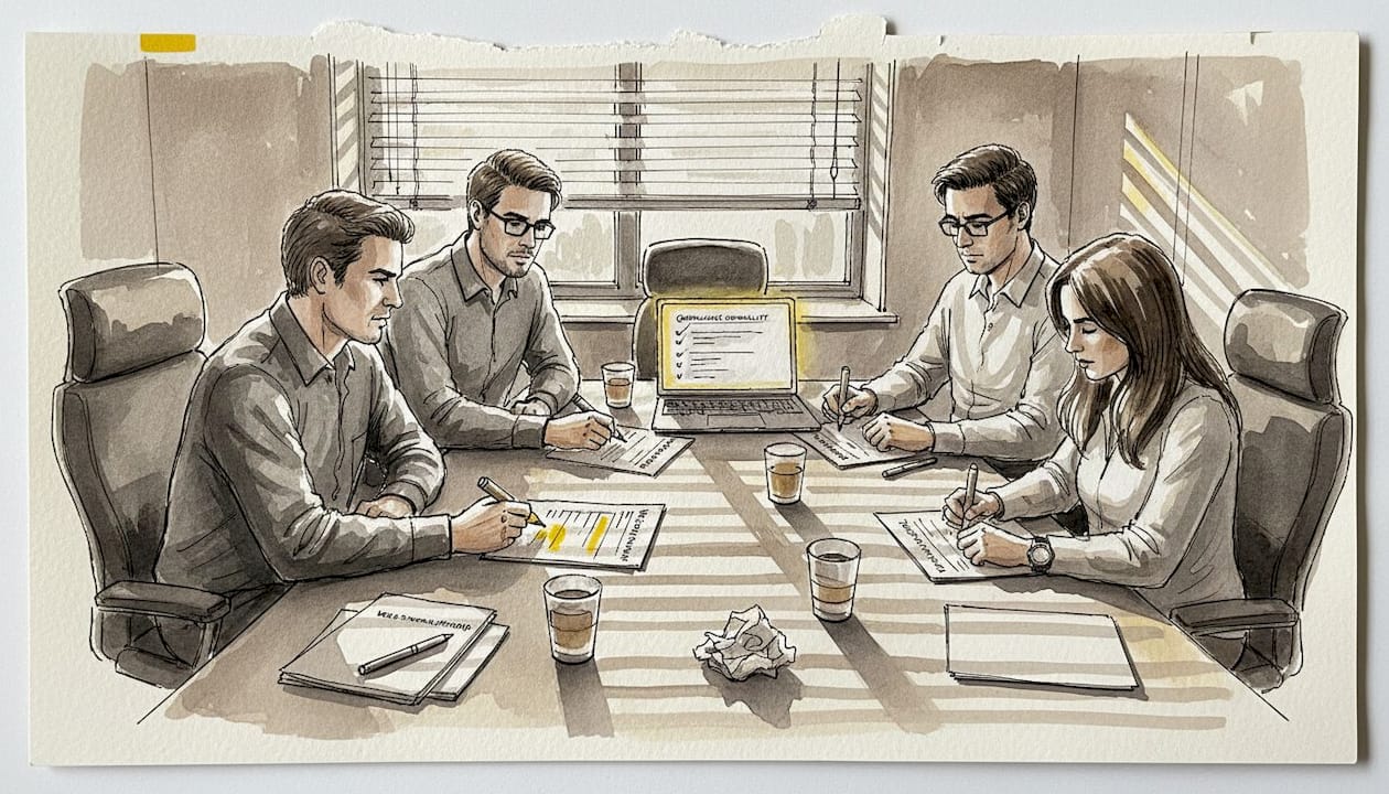 Het team werkt samen aan het stroomlijnen van het documentbeheer.