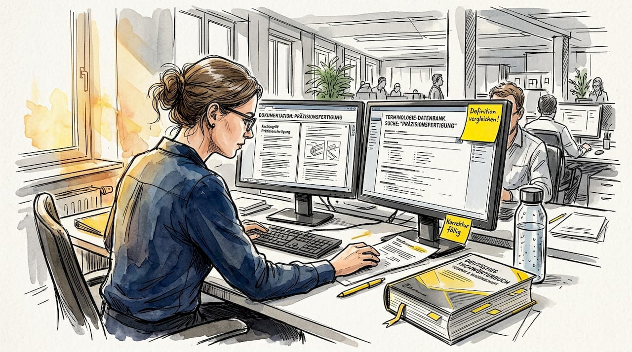 Als Fachübersetzerin recherchiere ich regelmäßig fachspezifische Terminologie für meinen Arbeitsalltag.