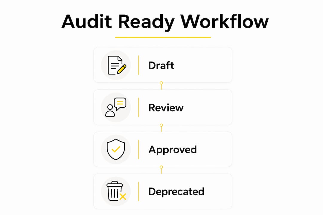 Infographic: zo ziet een audit-proof terminologieproces eruit, stap voor stap