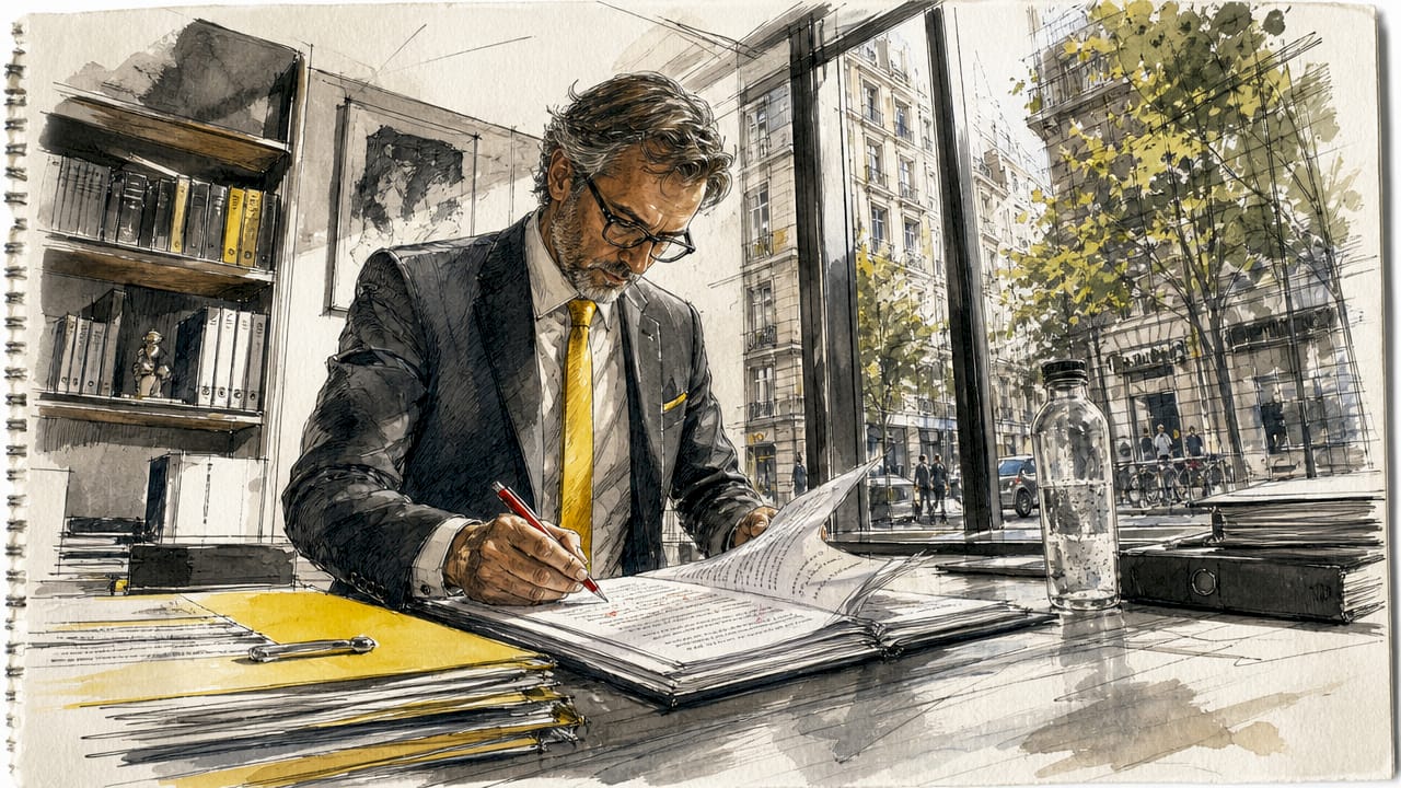 En jurist granskar översatta juridiska dokument för att säkerställa att allt är korrekt och följer svensk lagstiftning.