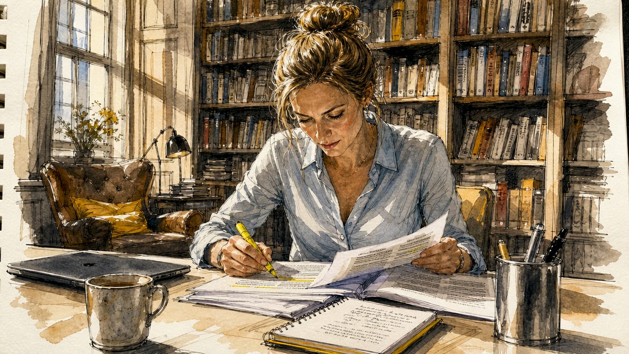 Een compliance officer die toezicht houdt op naleving door het controleren van wet- en regelgeving.