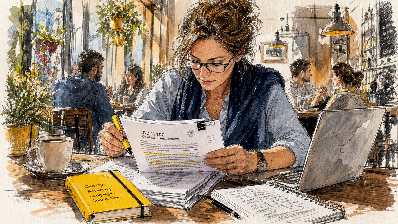 Projektipäällikkö tarkistaa käännösstandardien noudattamista