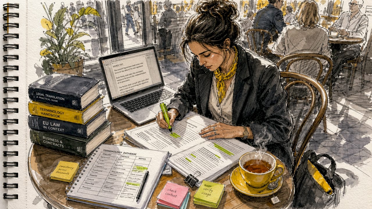 Fachkraft für die Integration von Fachterminologie in Übersetzungen für regulierte Branchen