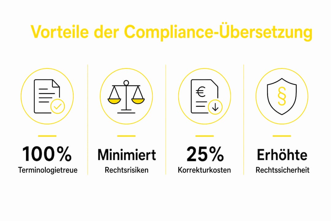 Infografik: Warum spezialisierte Übersetzungen im Bereich Compliance unverzichtbar sind