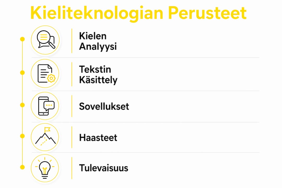 Kieliteknologian perusteet ammattilaisen silmin – infografiikka