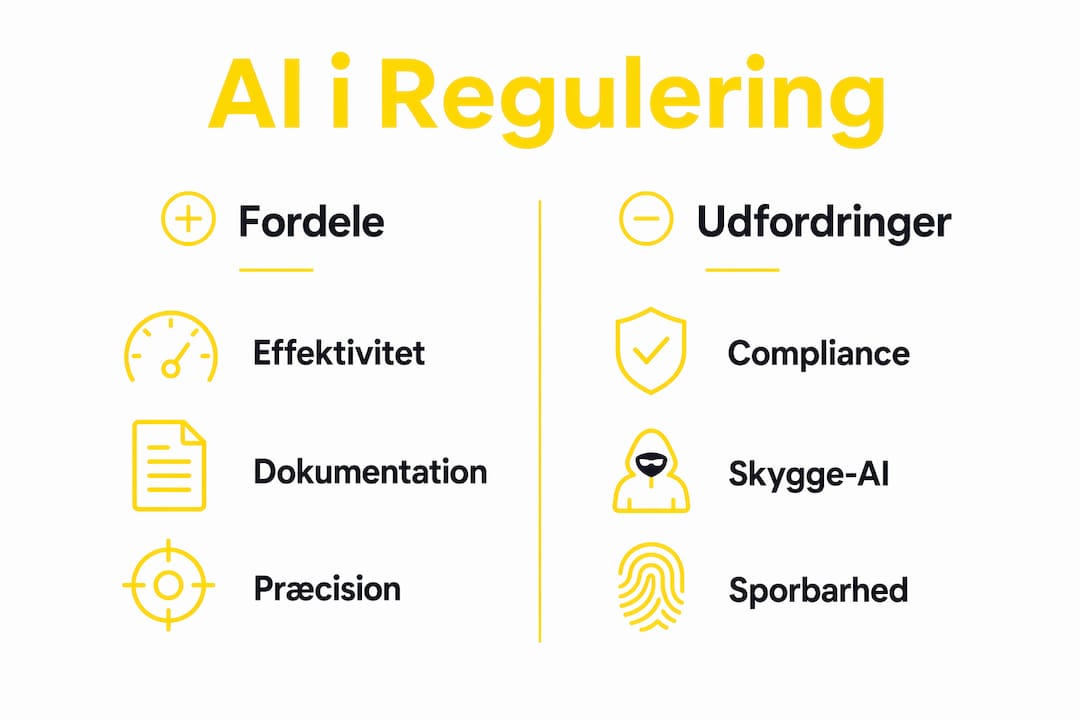 Grafisk oversigt: Fordelene ved AI og de største udfordringer med overholdelse af regler