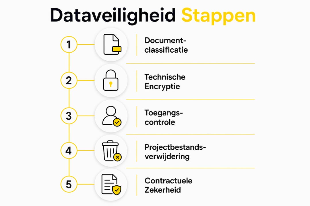 Infographic: essentiële stappen voor optimale gegevensbeveiliging