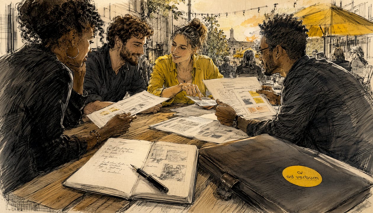 Localization team collaborating on project intake