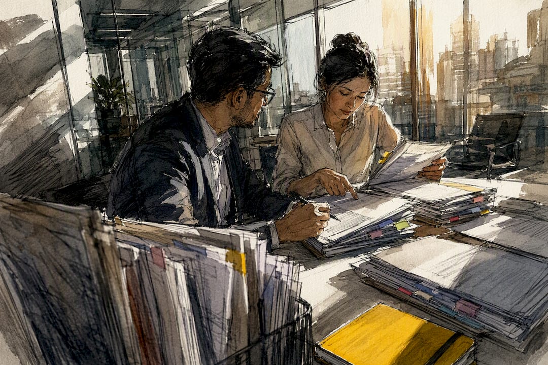 Reviewers comparing regional compliance documents