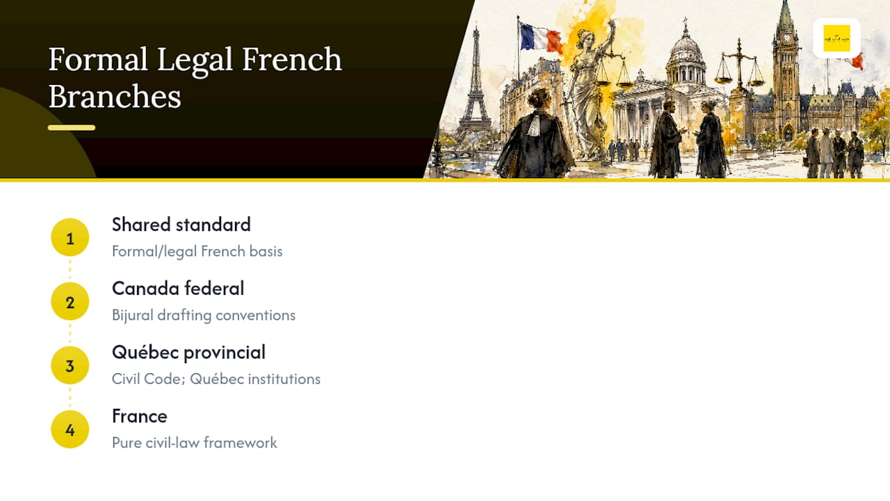 Comparison of Canadian and French legal language