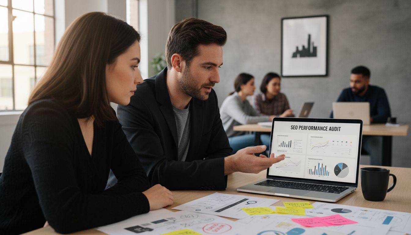 SEO consultant meeting