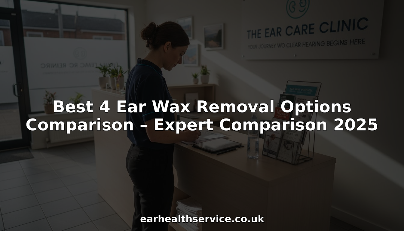 Reception of a UK ear care clinic comparison