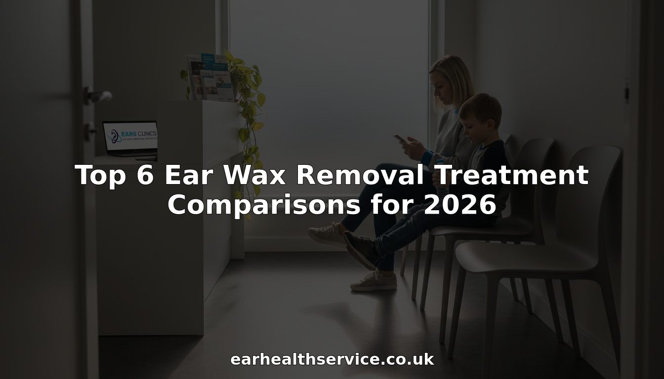 Parent and child waiting at ear clinic