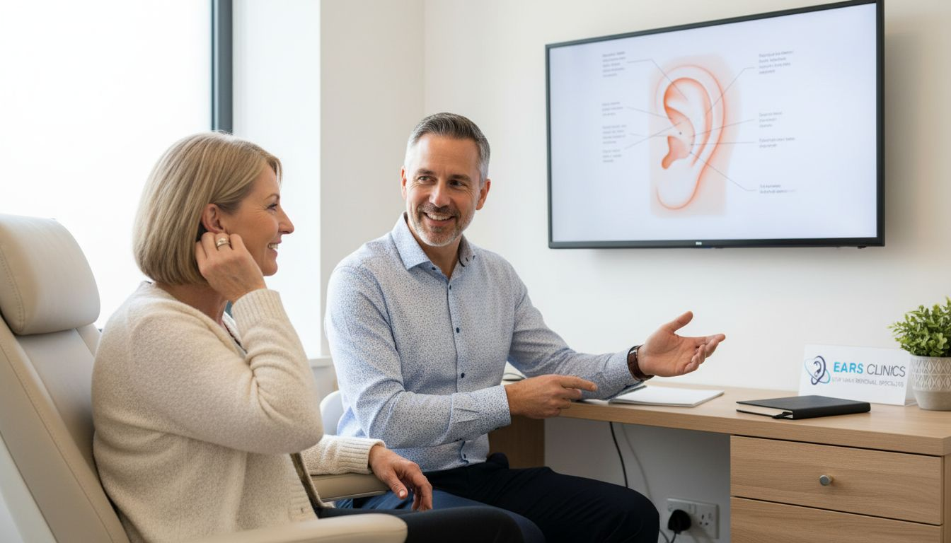 Microsuction ear wax removal at NHS clinic