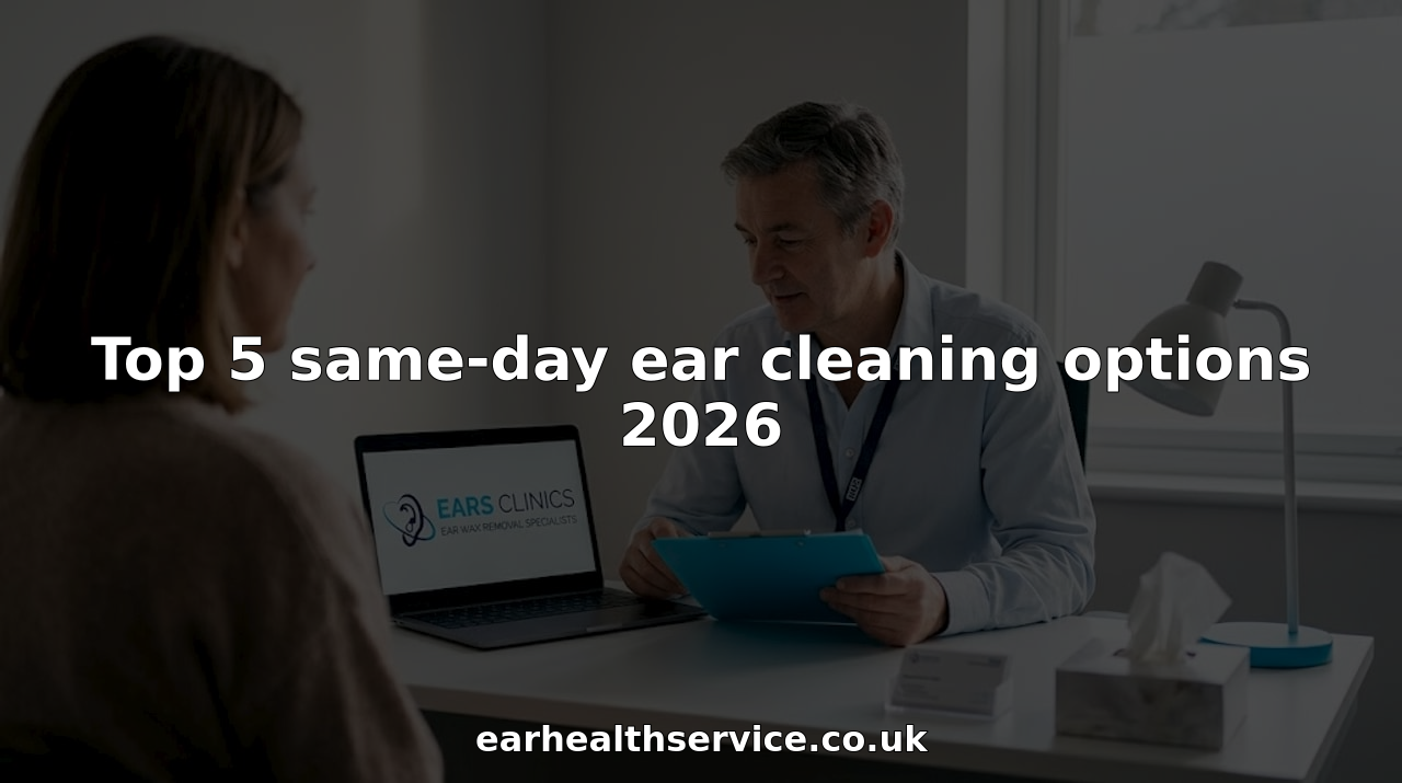 Ear care specialist prepares for clinic consultation