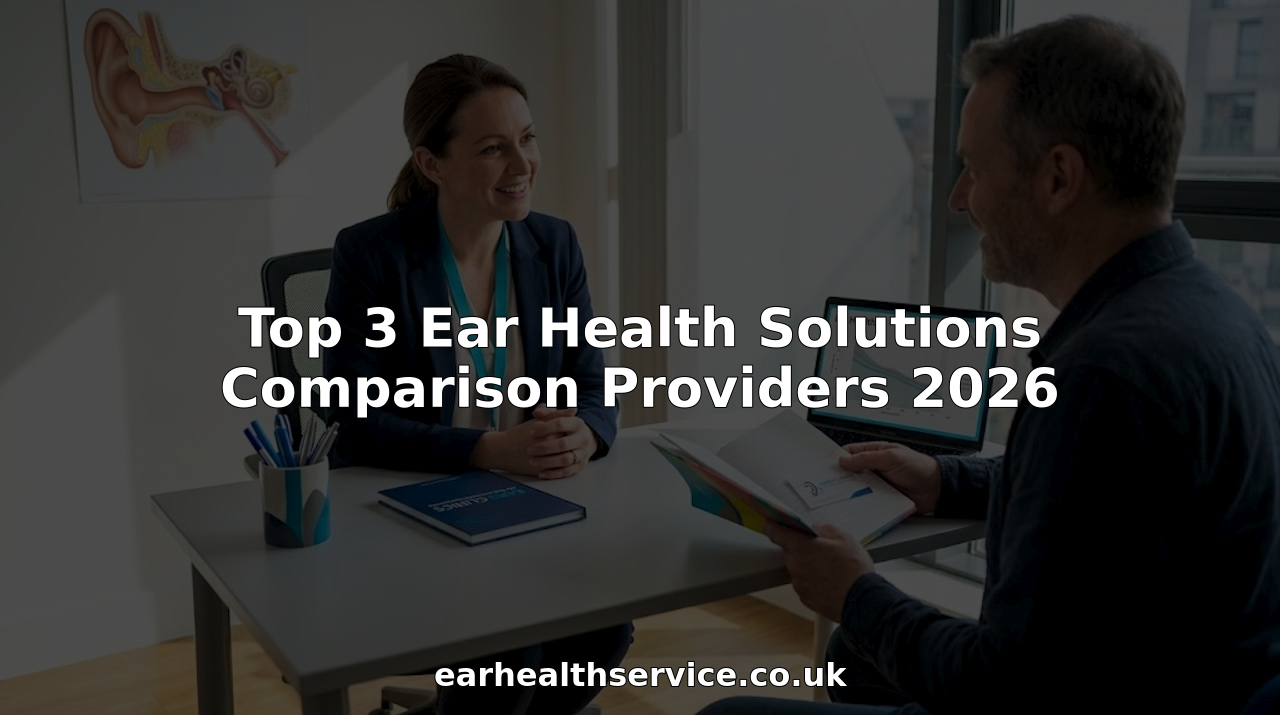 Audiologist consulting patient in urban clinic office