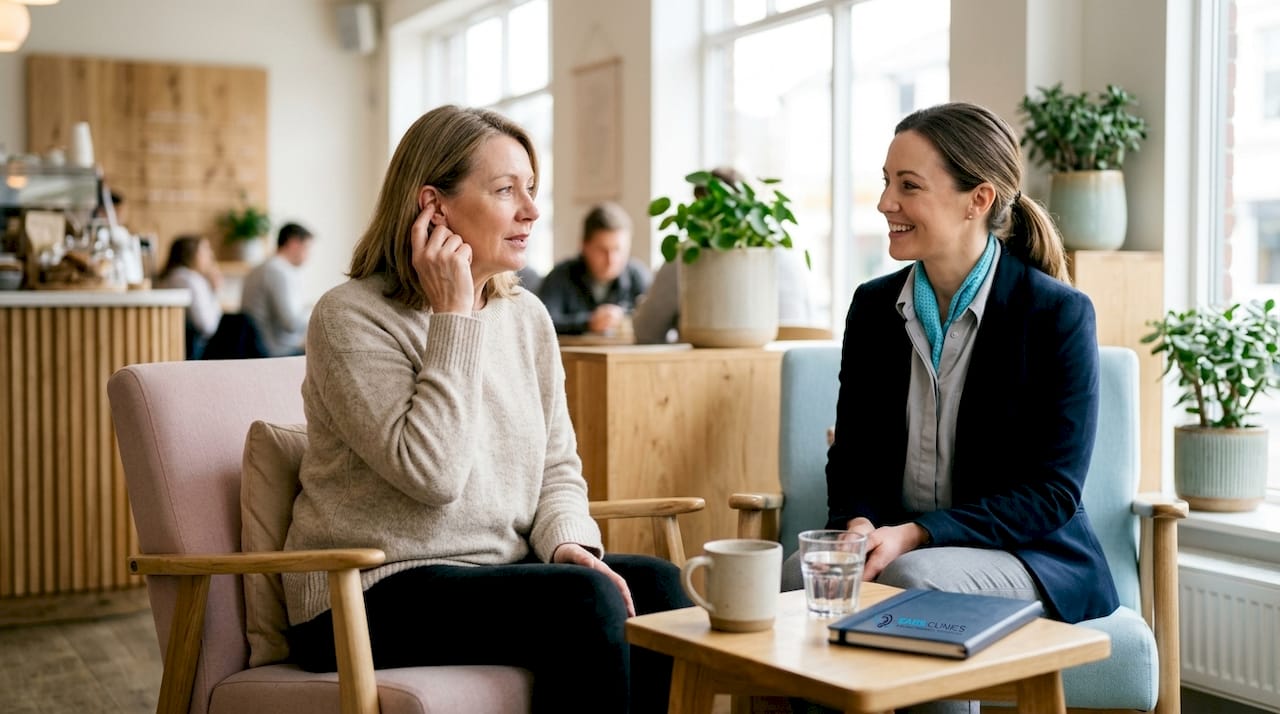 Patient and practitioner consultation about ear health