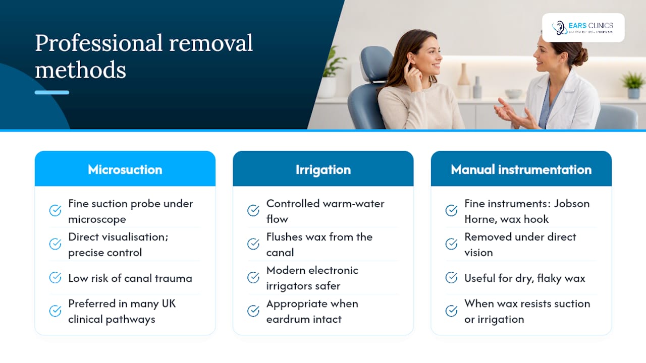 Professional removal methods — overview diagram