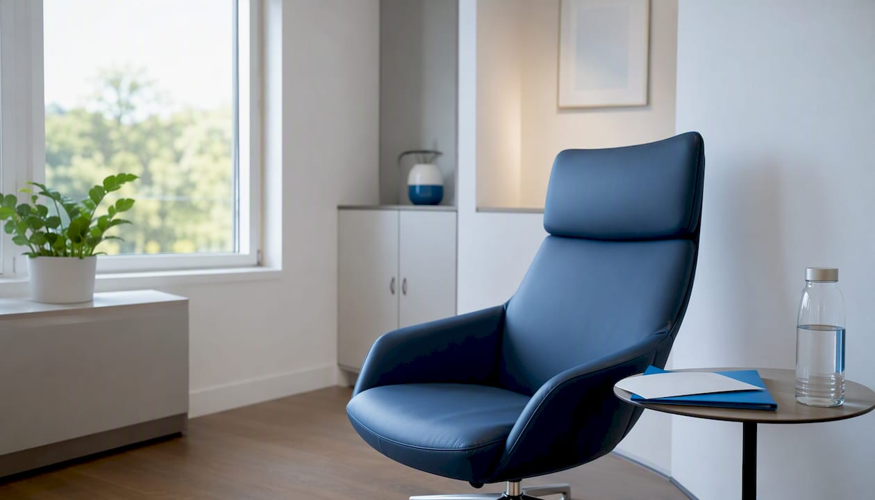 Modern professional ear health clinic room