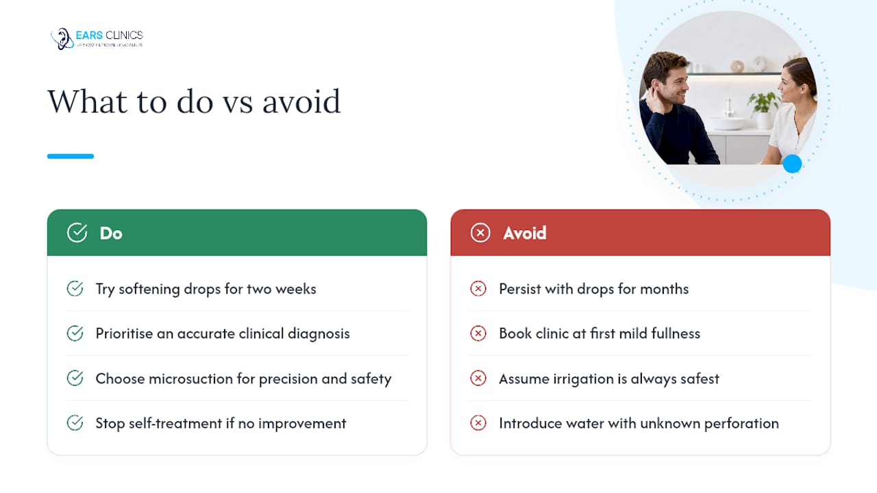 Our take: what most advice on ear wax gets wrong — overview diagram