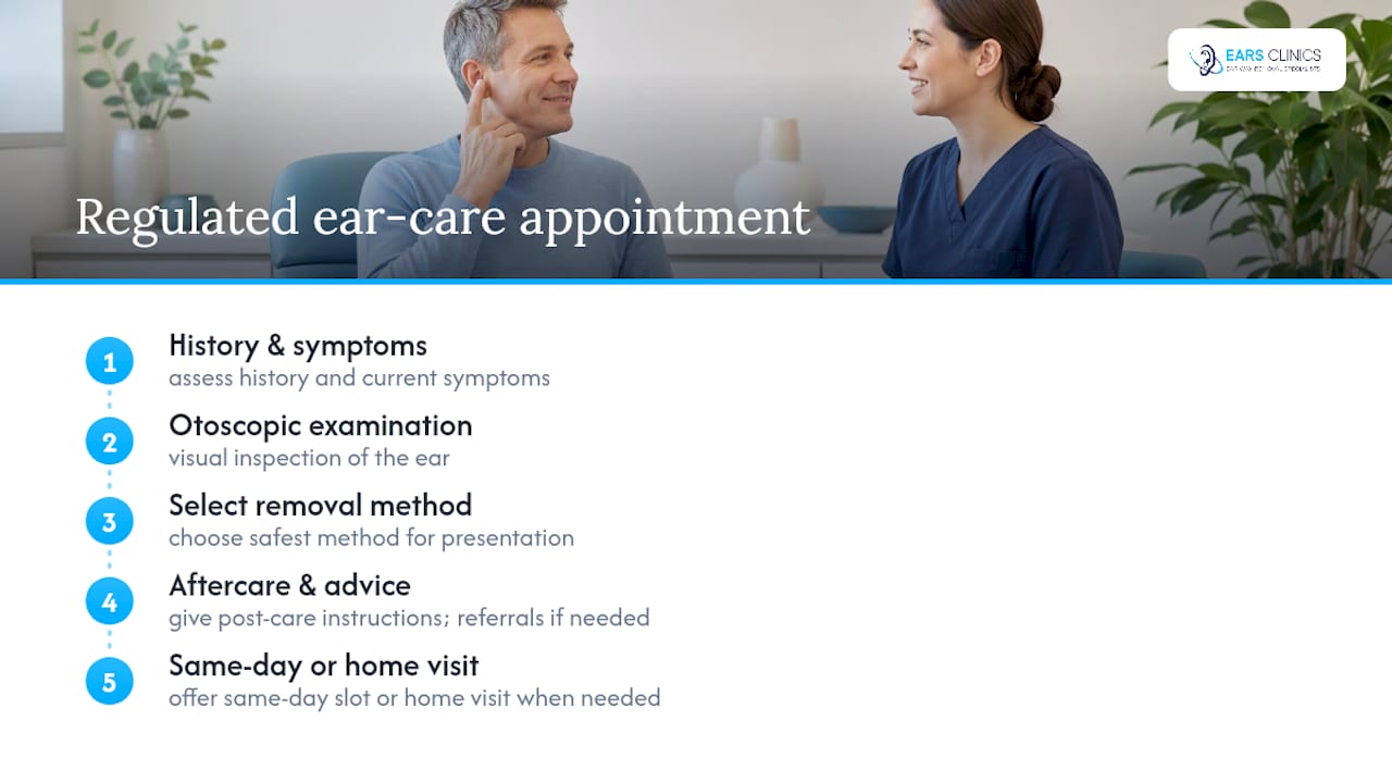 What regulated ear care actually looks like in practice — overview diagram
