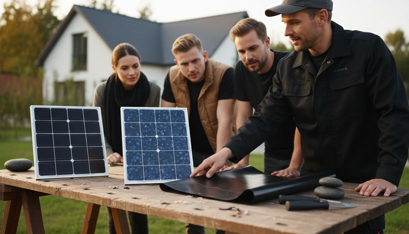 verschillende zonnepanelen types