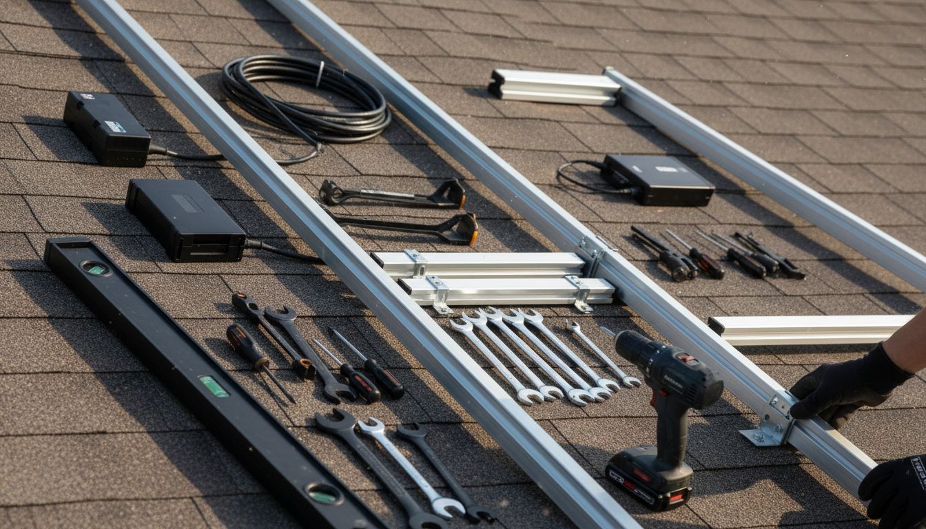zonnepanelen gereedschap montage