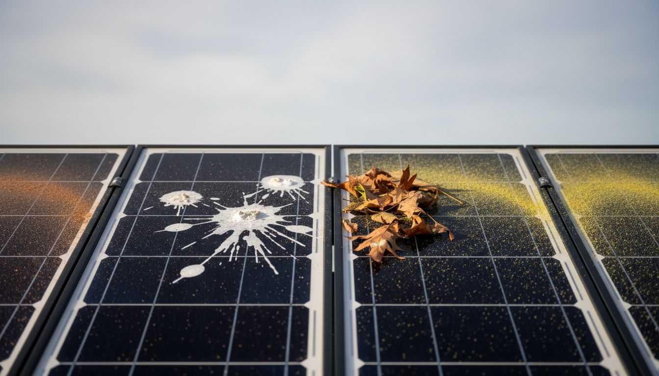vervuilde zonnepanelen typen
