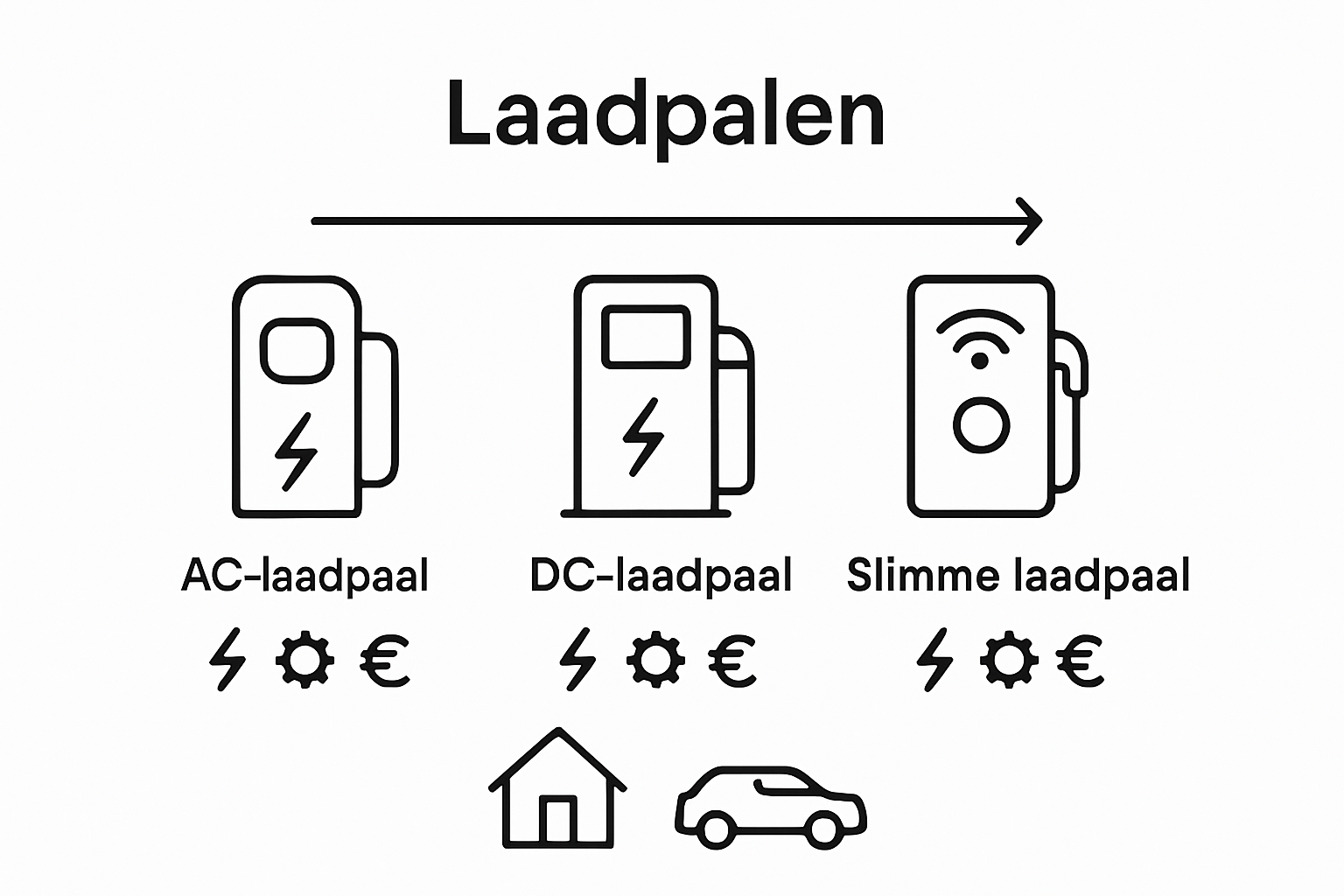 Overzicht: Thuislaadpalen met elkaar vergeleken