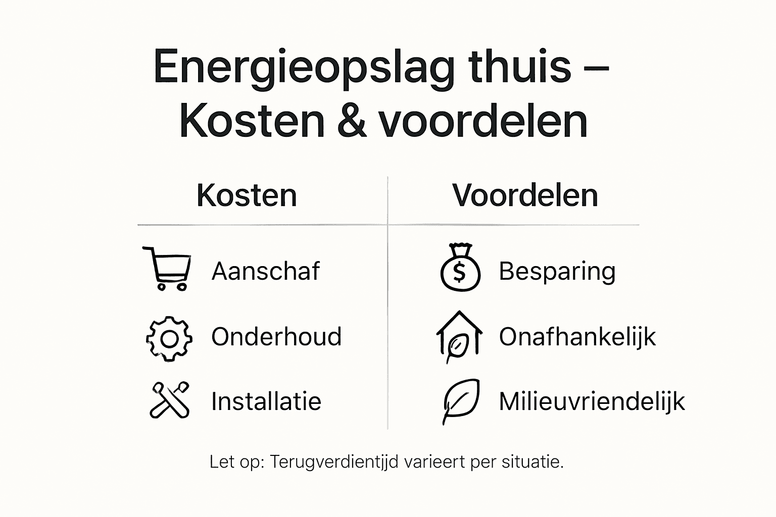 Overzicht: wat kost een thuisbatterij en wat levert het op?