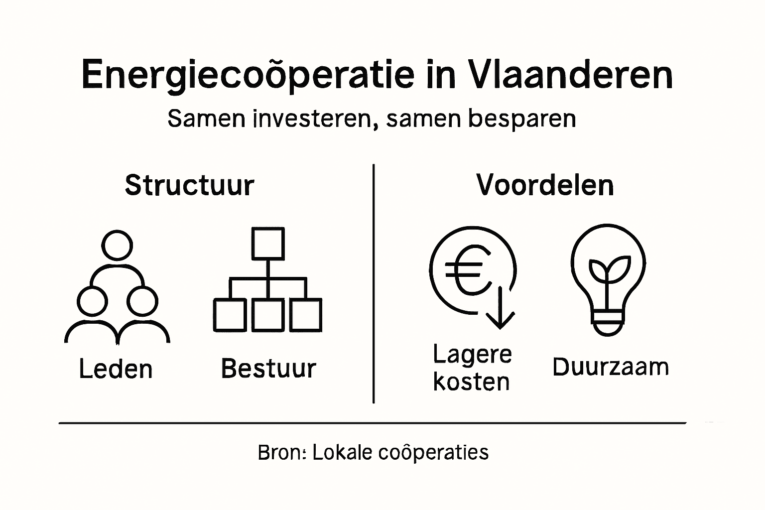 Overzicht: hoe werkt een energiecoöperatie en wat levert het op?