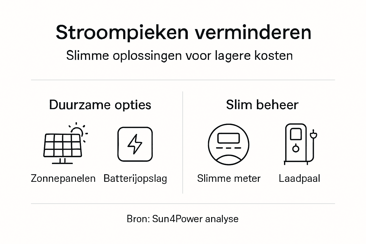 Infographic: slimme manieren om pieken in het stroomverbruik te voorkomen