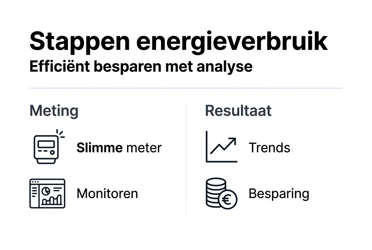 Infographic: stapsgewijze energieanalyse en de uitkomsten in beeld