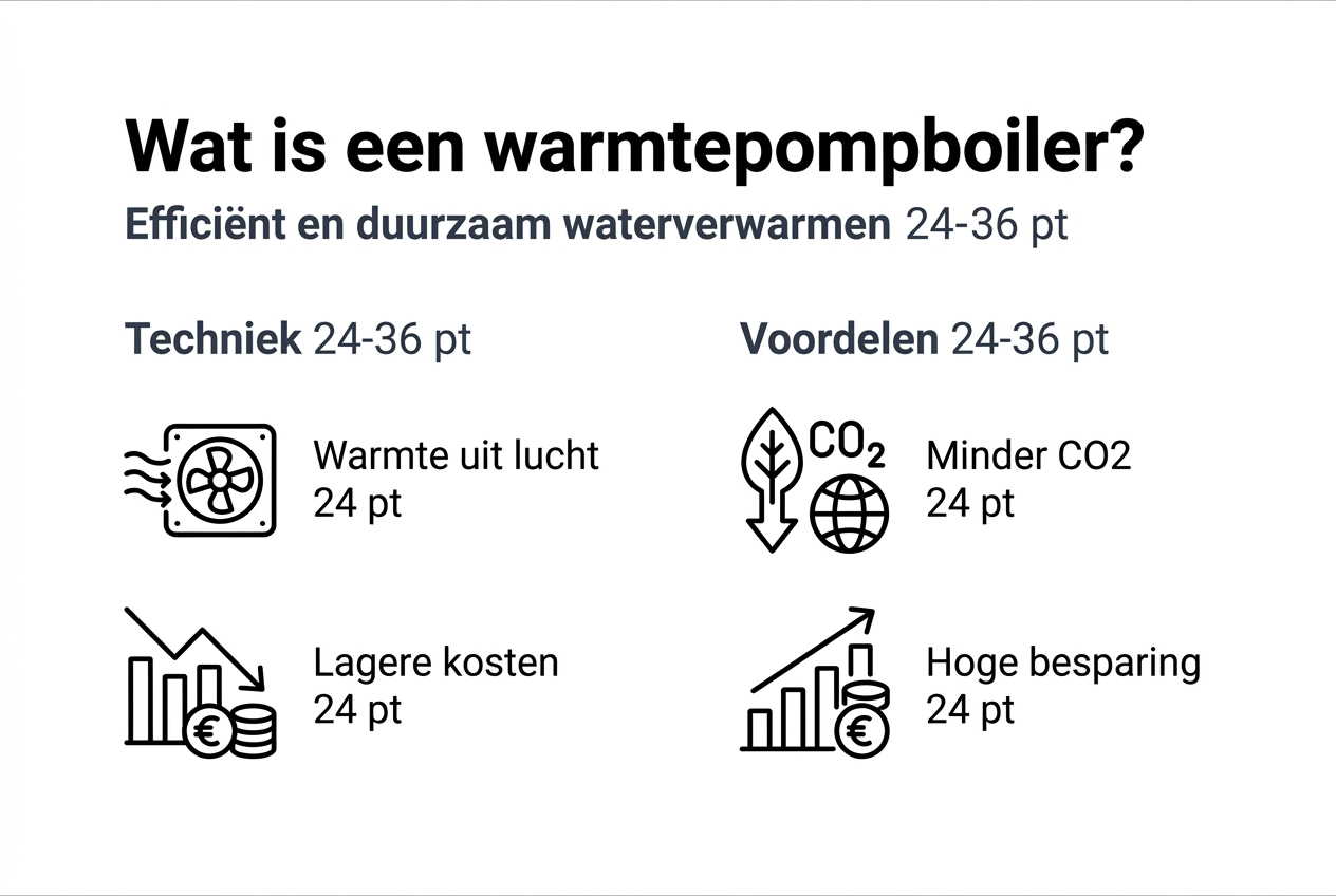 Infographic: Hoe werkt een warmtepompboiler en wat zijn de voordelen?