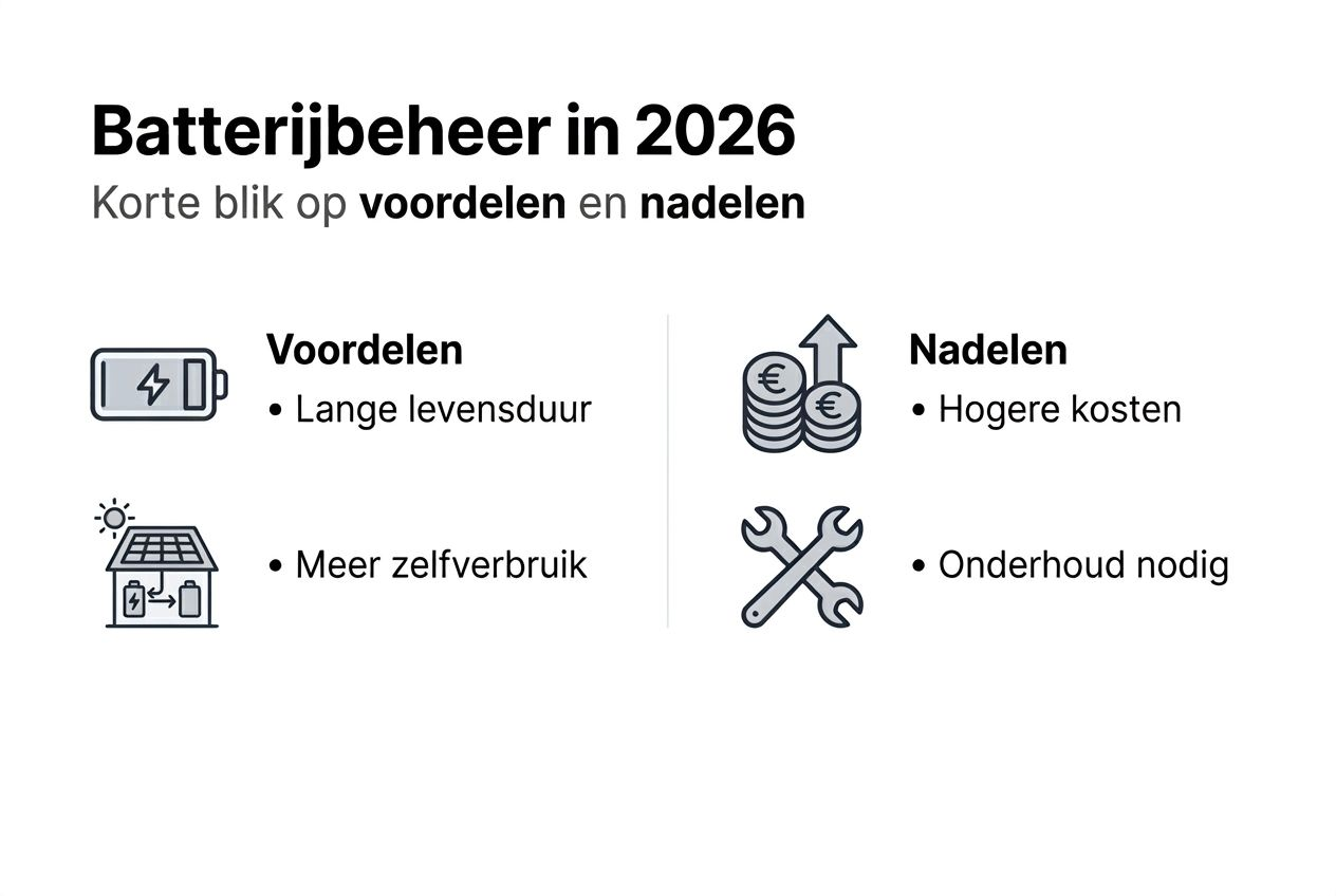 Overzicht: de plus- en minpunten van batterijbeheer helder in beeld