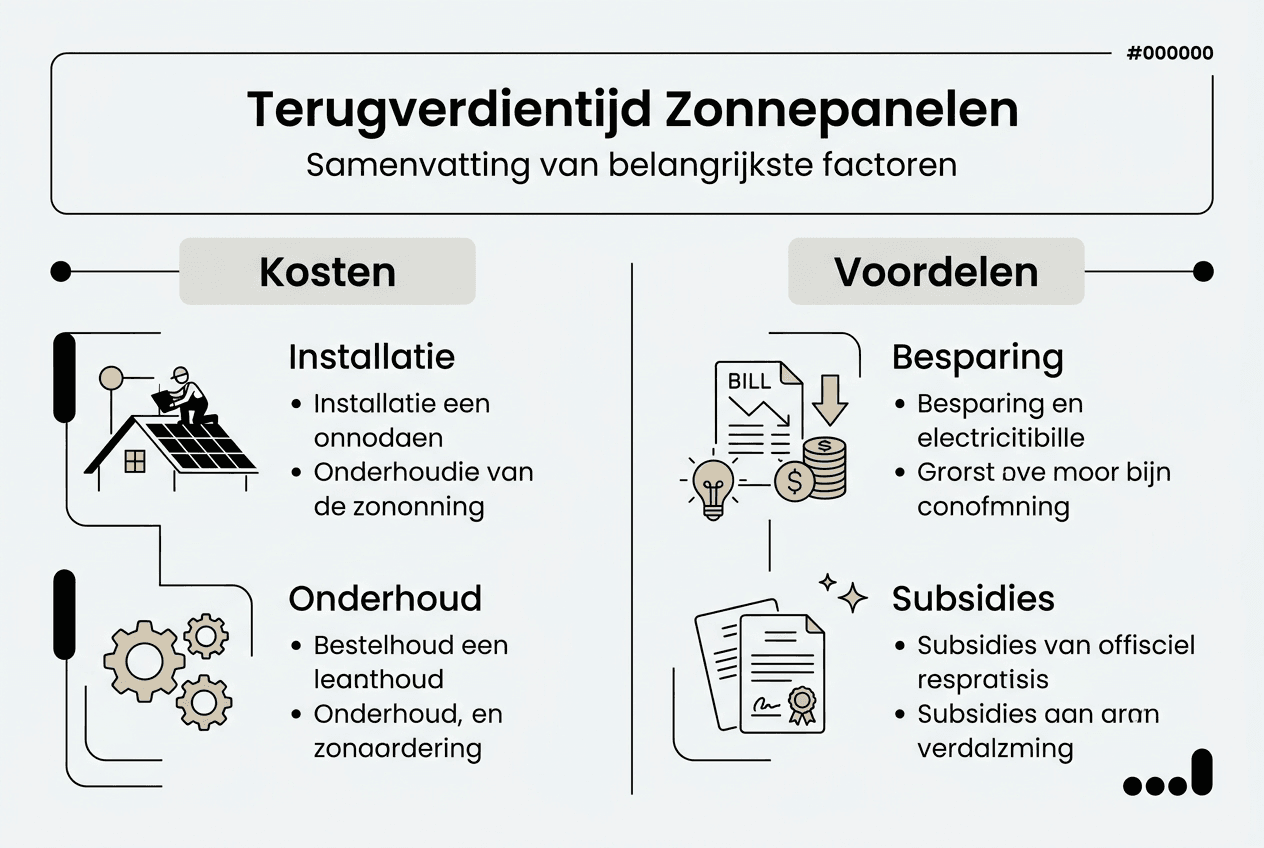 Infographic: hoe snel verdien je zonnepanelen terug?