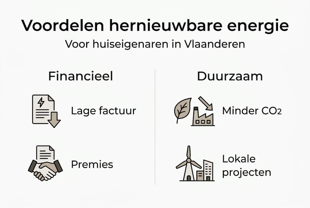 Infographic: de voordelen van duurzame energie op een rij