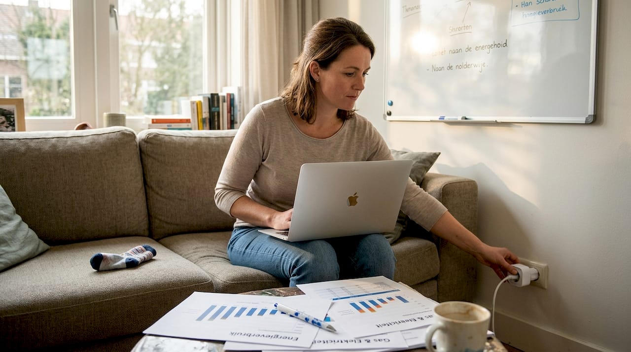 Slimme gadget helpt vrouw om haar energieverbruik moeiteloos te managen
