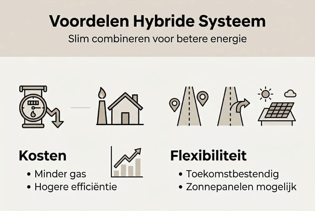 Infographic: De voordelen van hybride energie voor Vlaamse woningen