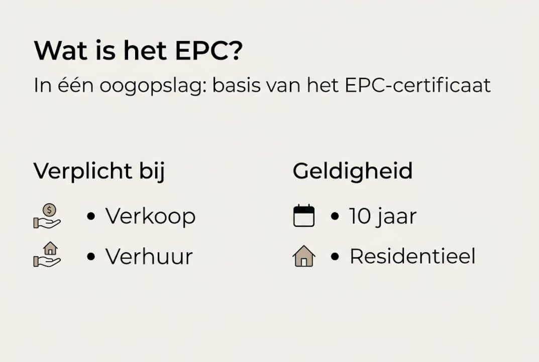 Infographic: Wat houdt het energielabel (EPC) precies in en welke verplichtingen komen erbij kijken?