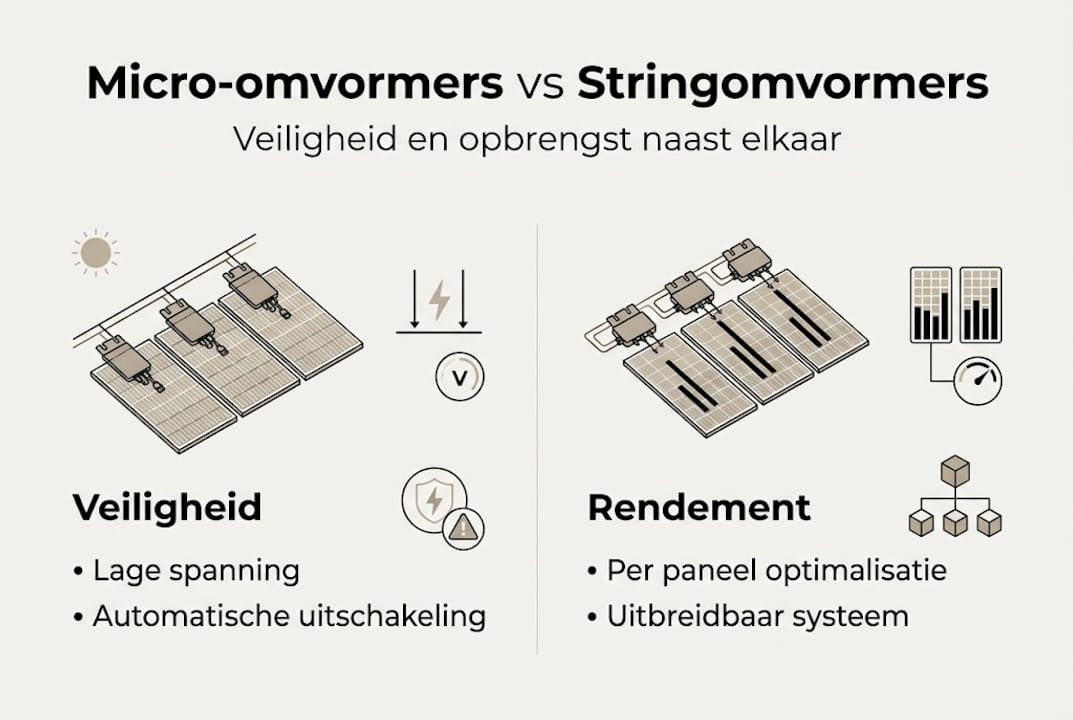 Infographic: micro-omvormers – veilig en optimaal rendement