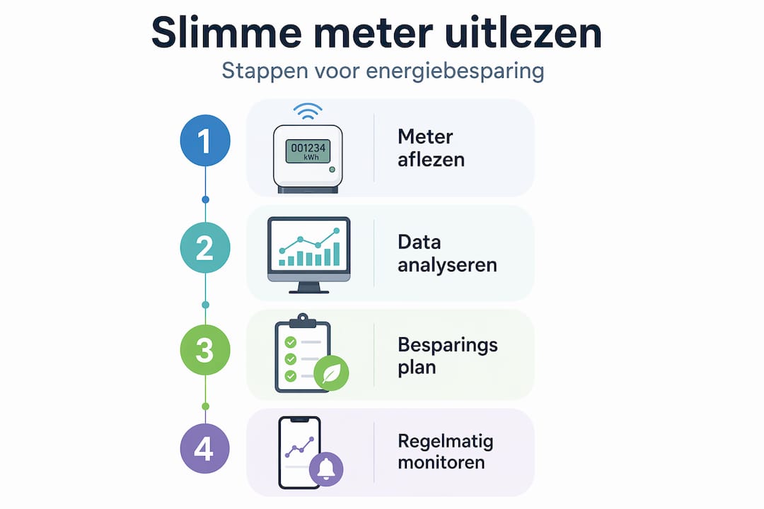 Infographic: zo haal je meer uit je slimme meter en bespaar je energie