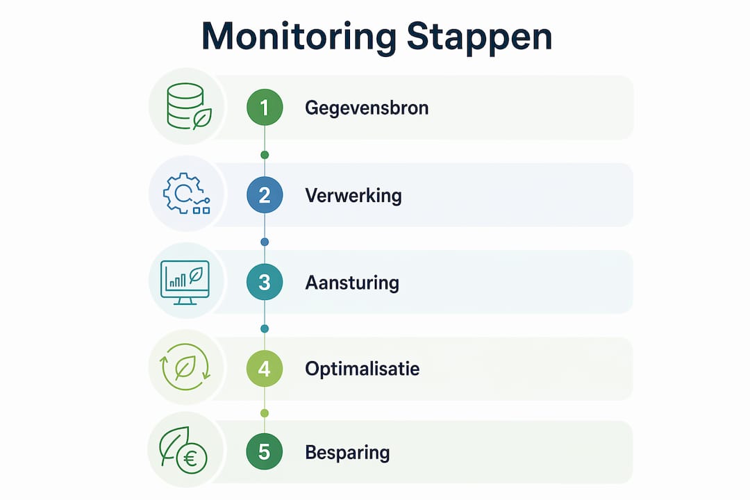 Infographic: in 5 stappen je energieverbruik inzichtelijk maken